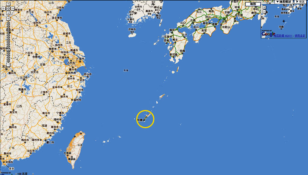 日本冲绳位置图片
