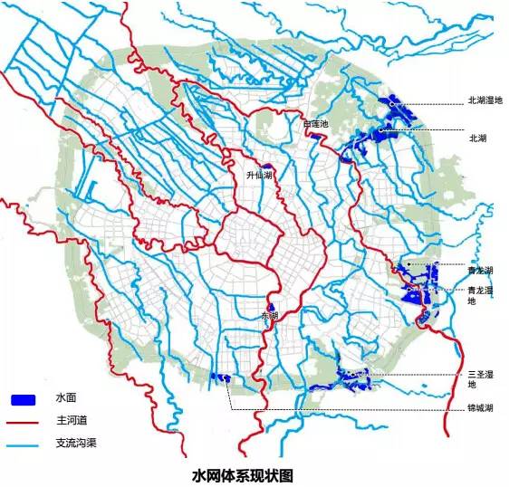 成都水系分布图高清图片