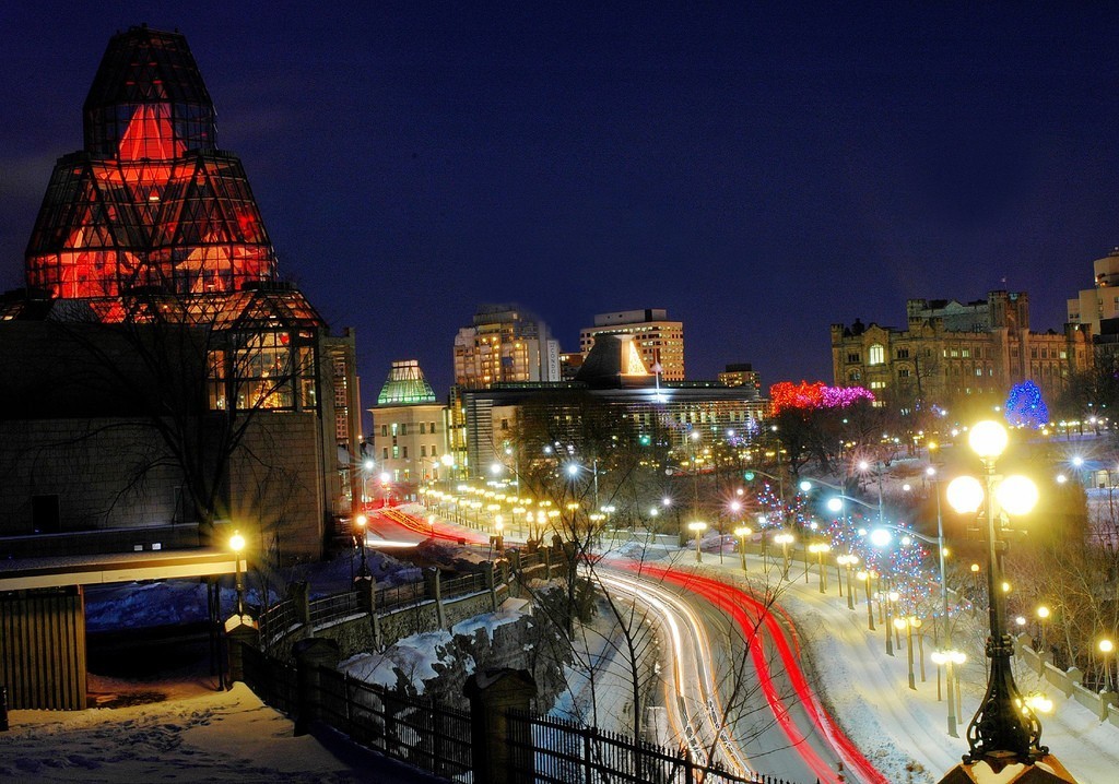 加拿大渥太华夜景图片