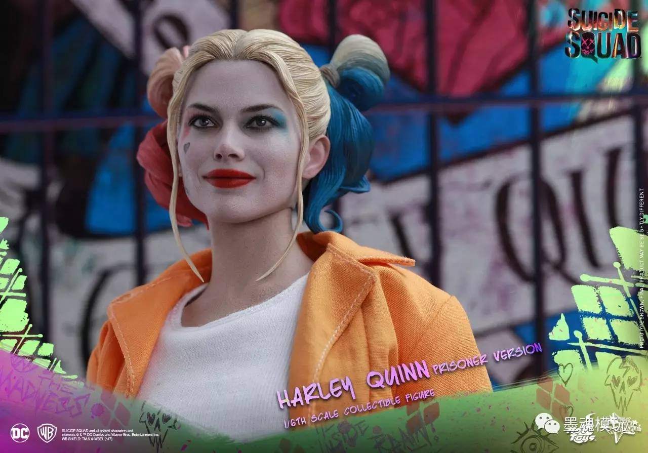 hottoys新品16mms407自杀小队suicidesquad小丑女harleyquinn囚服版