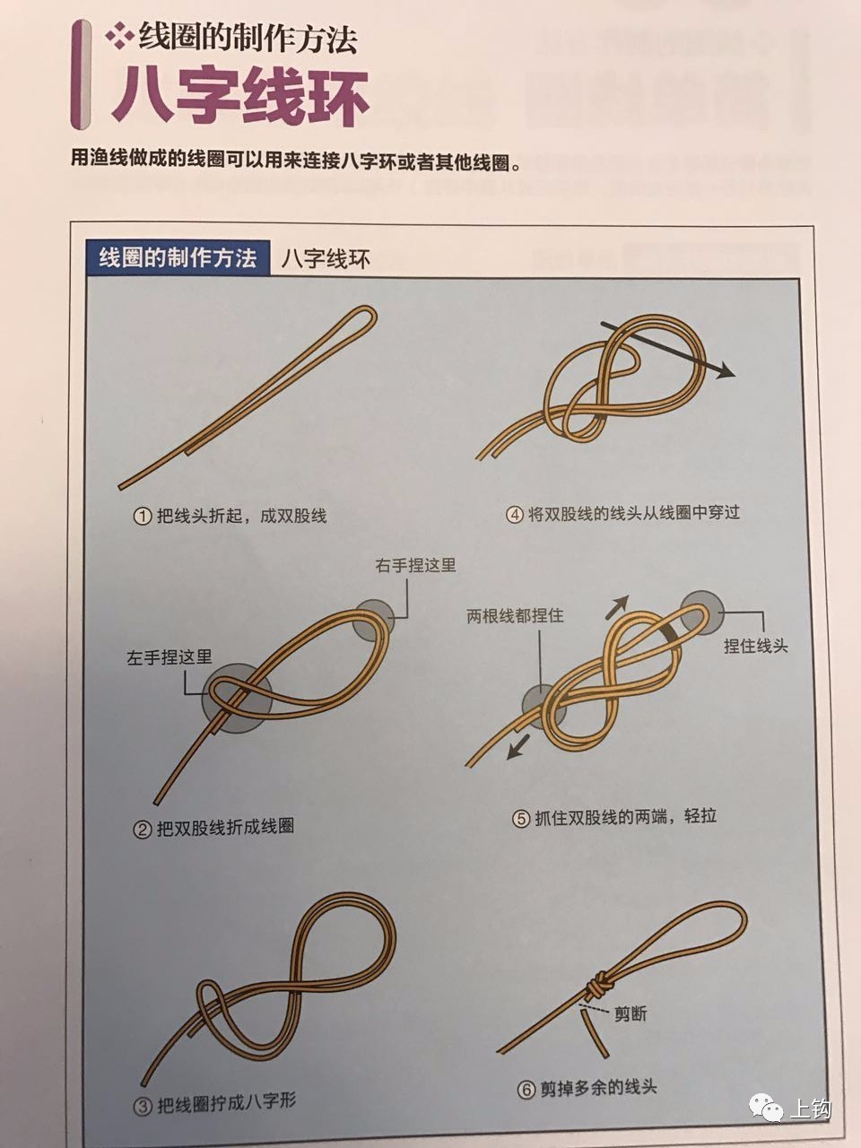 拴钩绑线方法示意图图片