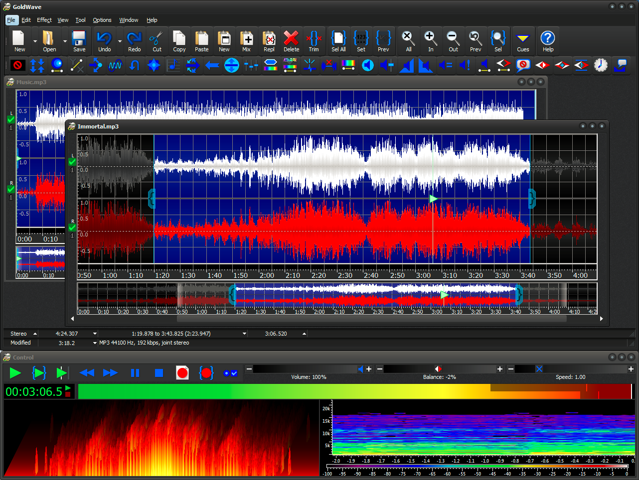 goldwave是一个集声音编辑,播放,录制和转换的音频处理工具,支持对wav