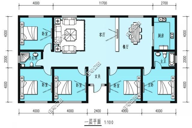 10套新农村平房户型 火炕车库双客厅 回家建一套不