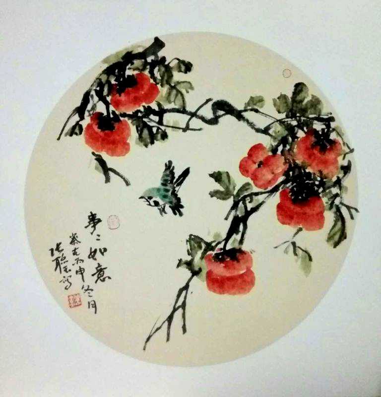 张聪玉花鸟画图片