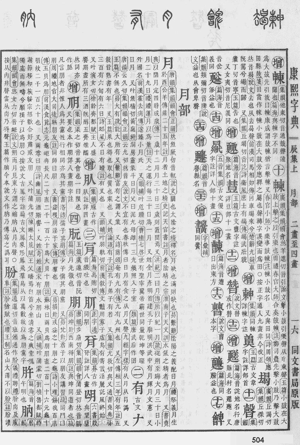 【德篇220】說文解字《千字文》月(10)