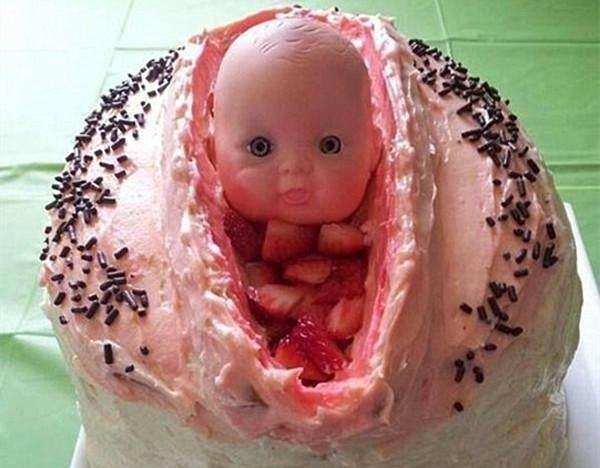 最惨的生日蛋糕图片图片