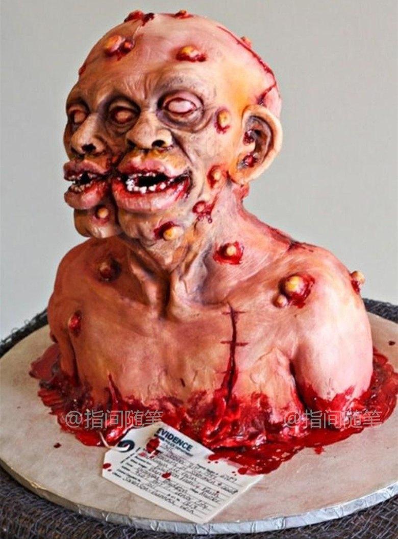 奇葩蛋糕恐怖图片