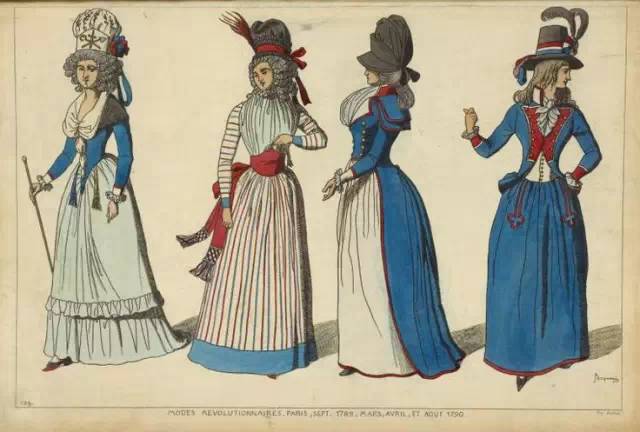 【服饰文化】1789年的法国妇女们穿什么去游行 the french revolution