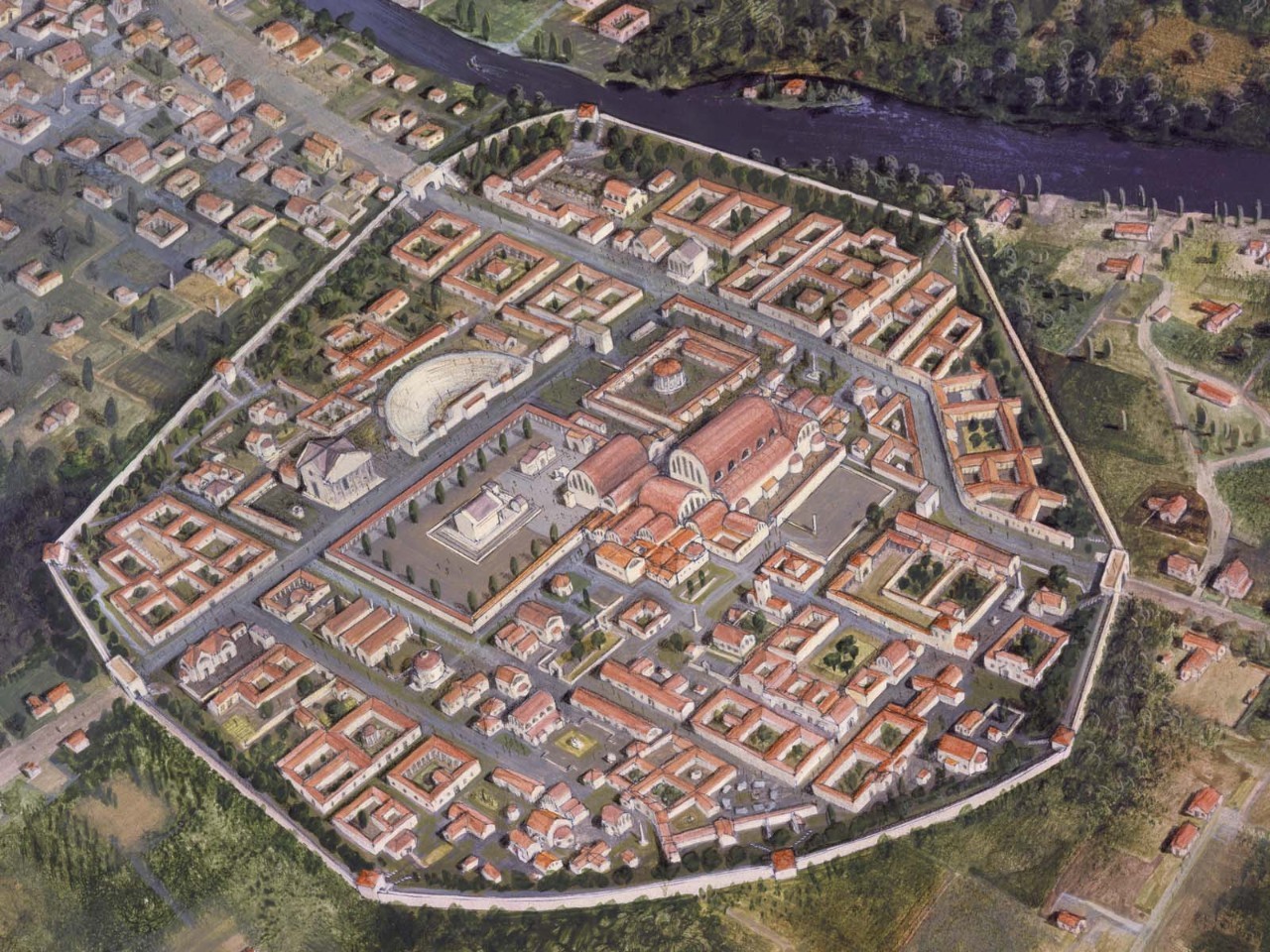 君士坦丁堡复原平面图图片