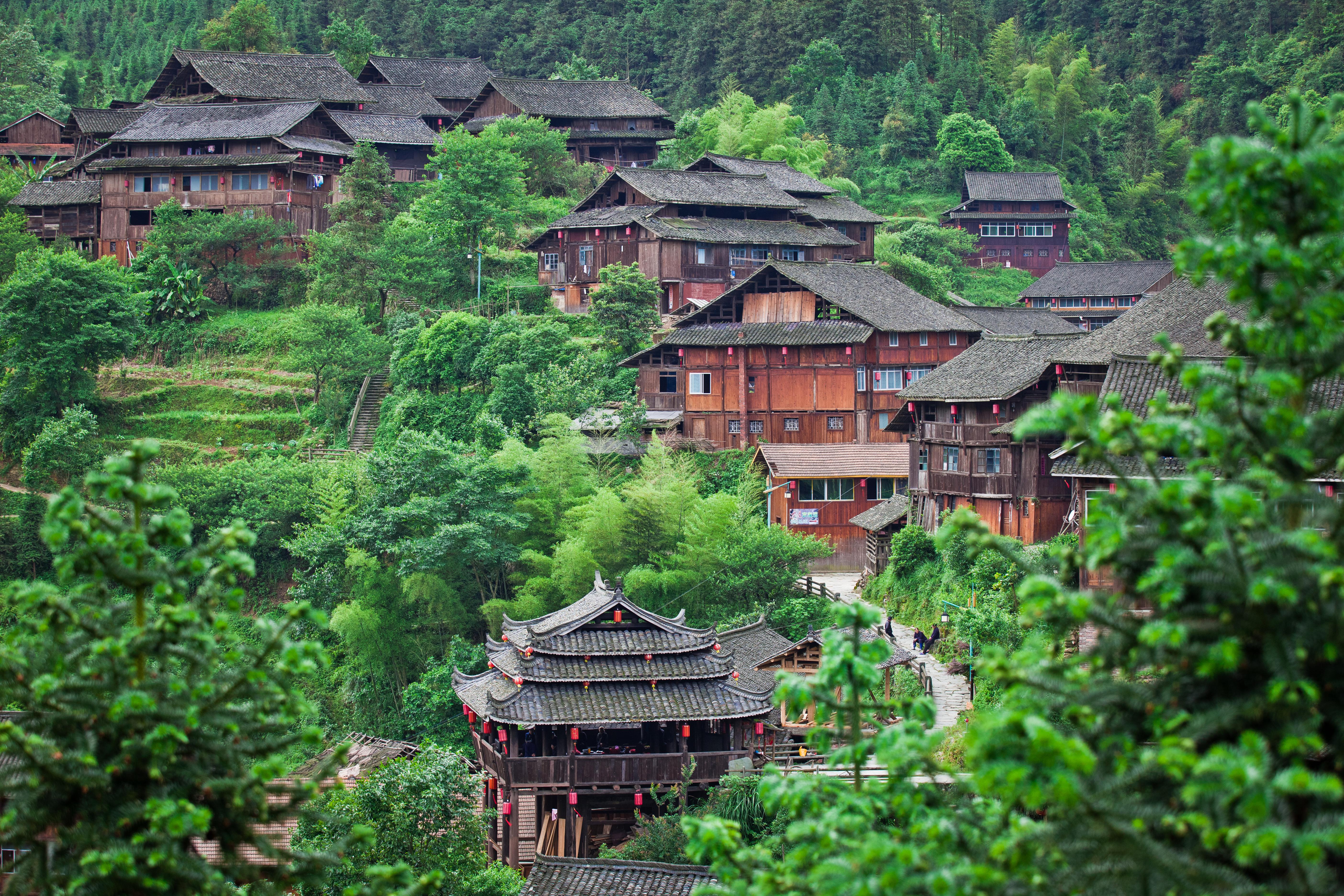 横岭古侗寨图片