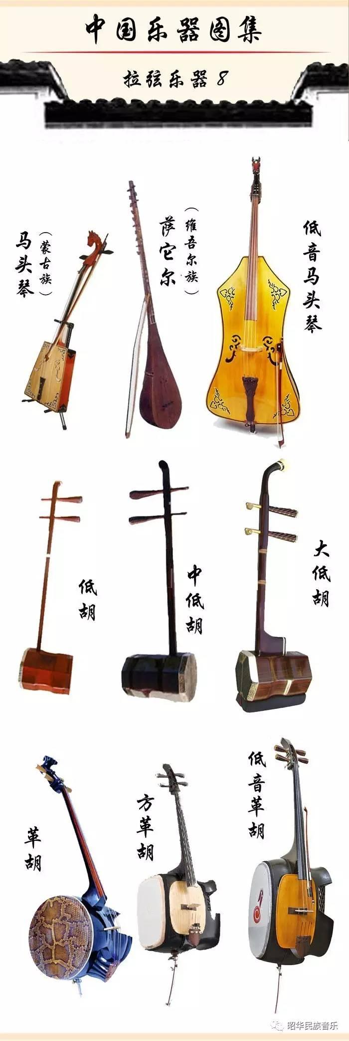 中国民族乐器拉弦,拨弦,击弦乐器图集