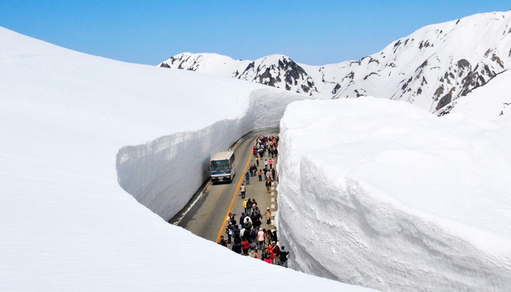 日本三神山之一:立山黑部,15米高雪墙震撼相迎