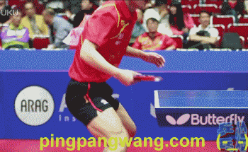 乒乓球反手拧拉图片