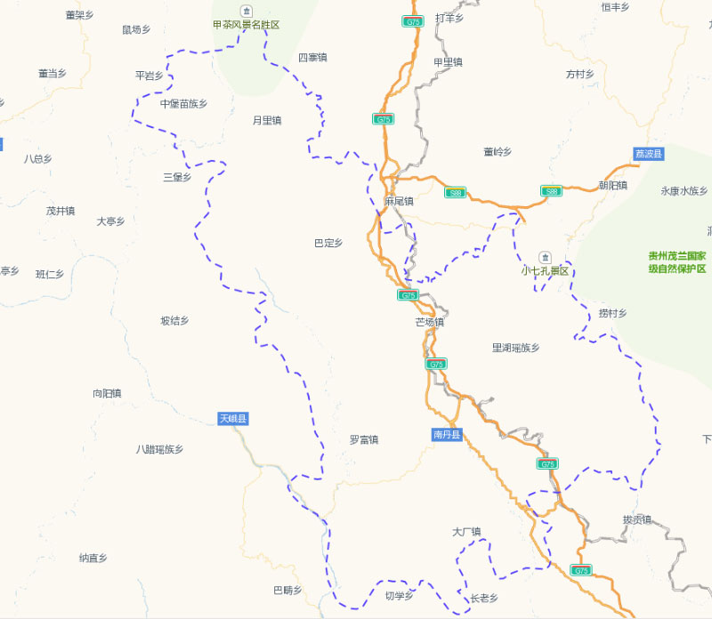 南丹县六寨镇地图图片