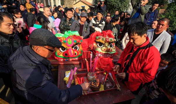 黄陂僵狮子纪录片图片