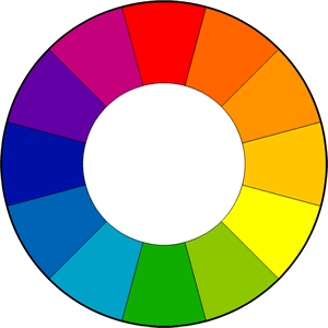 色调或是增添效果时,根据色彩学(color theory)中的三原色(primary