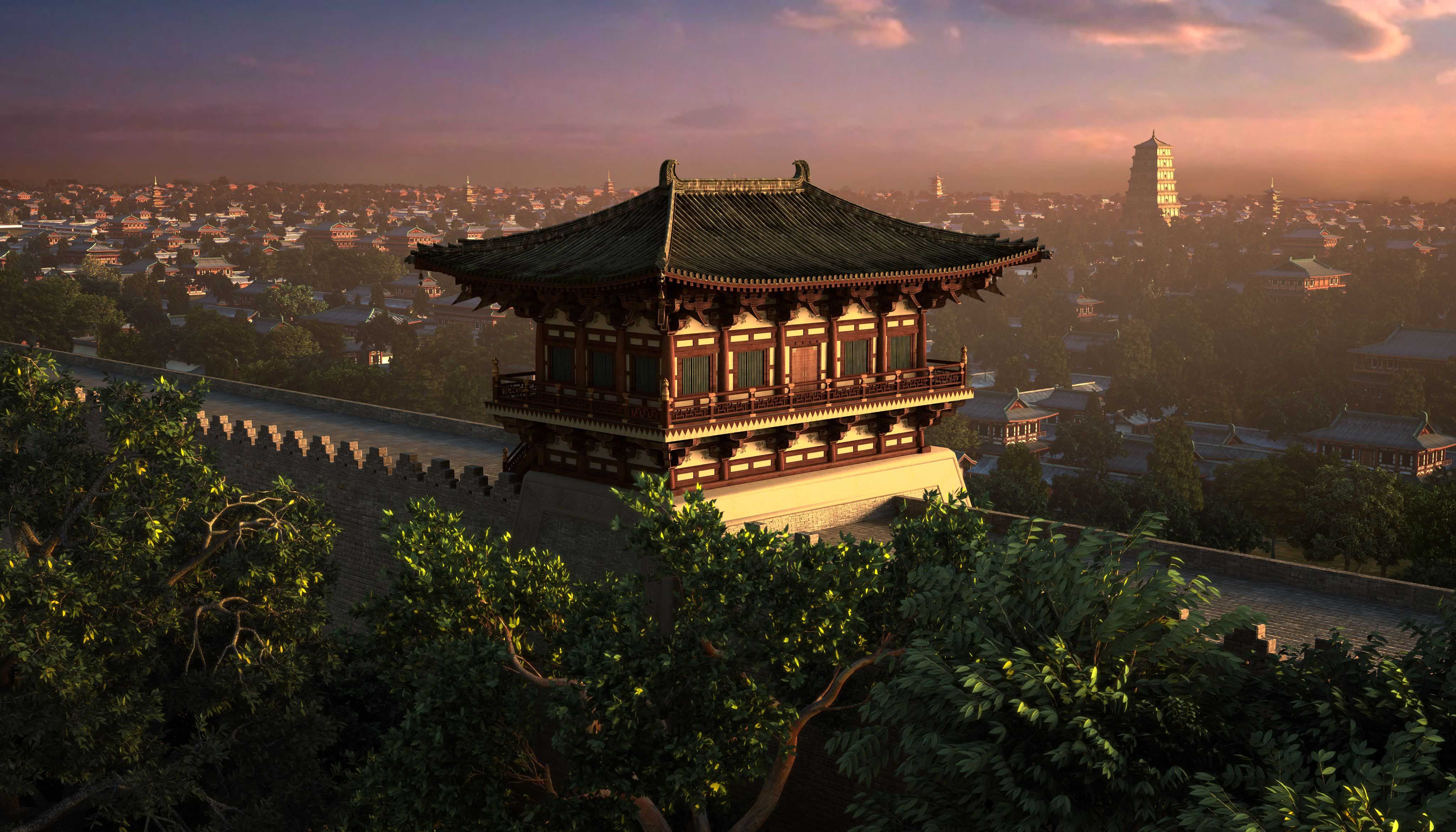 西安大明宫鼎盛时期面积是北京紫禁城的四倍