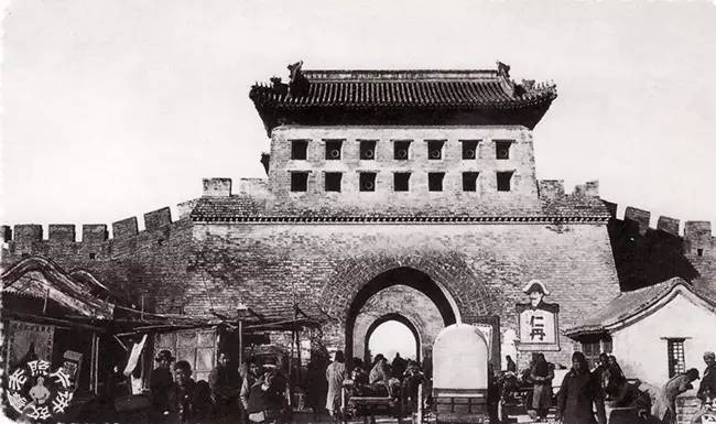 老北京照片(老北京照片,城门箭楼)