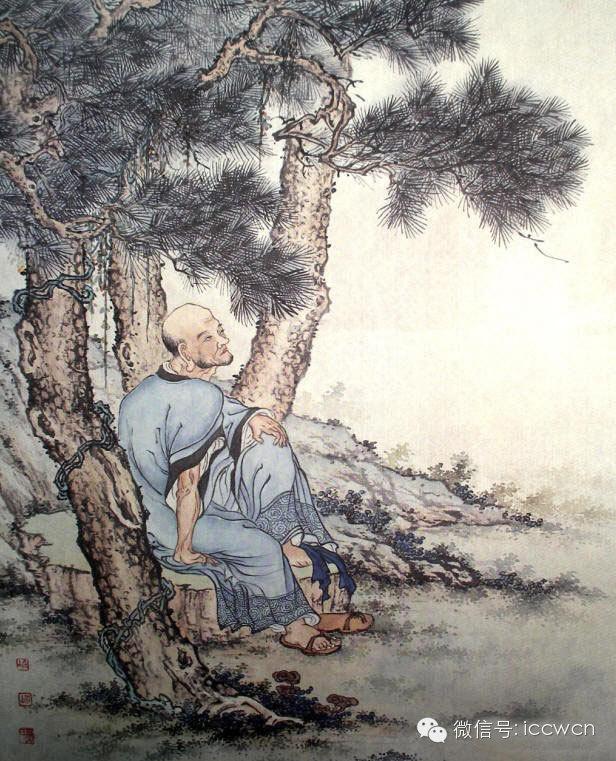 佛教艺术:夏荆山居士《罗汉》绘画欣赏