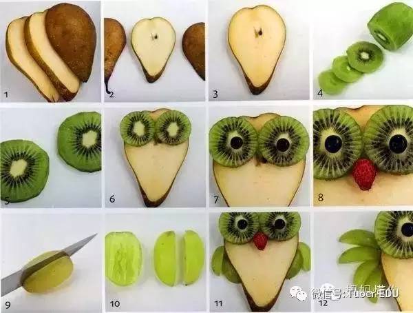 水果制作小动物图解图片