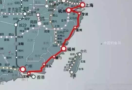 中國鐵路總公司將對東南沿海高鐵開行的時速200至250公里動車組列車