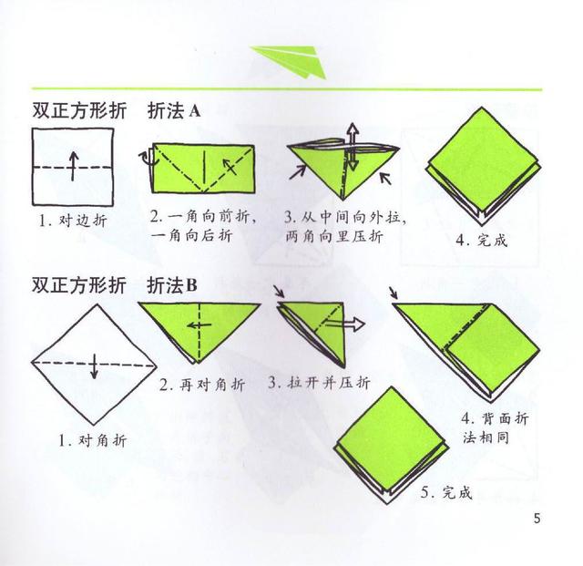 折纸示意图有哪些符号图片