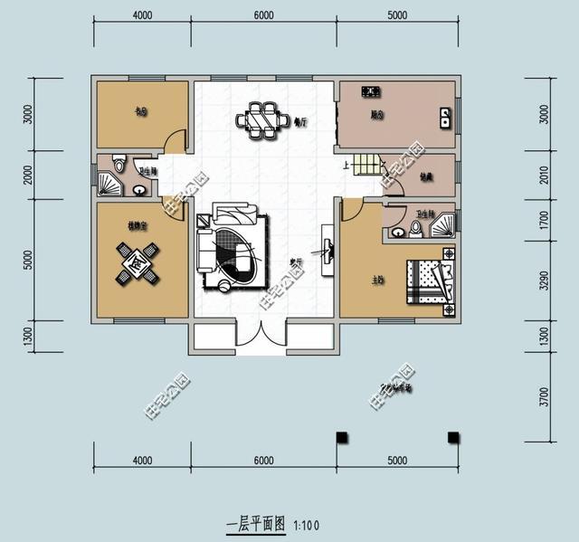 农村自建房15米面宽户型2套,7个卫生间多么?