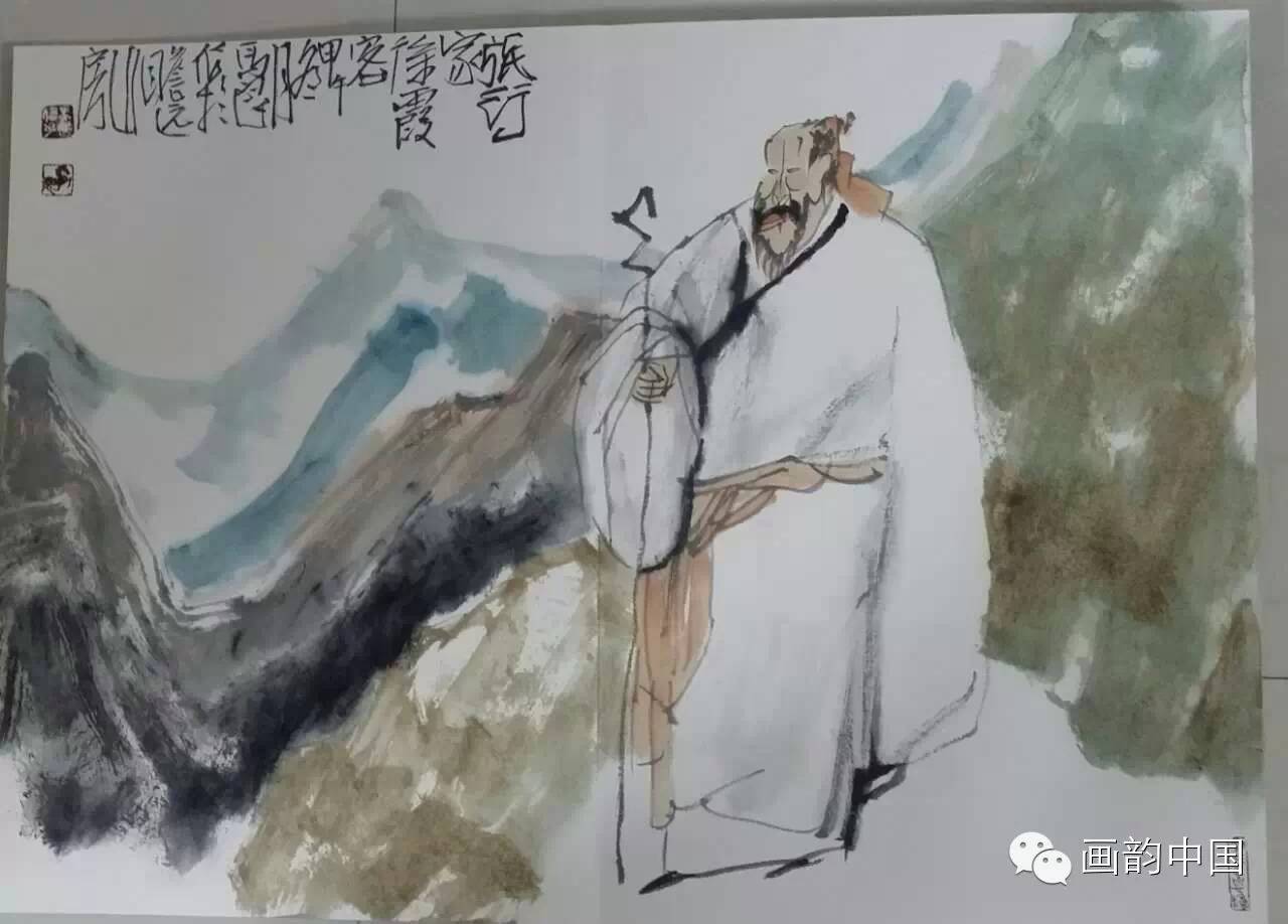 画韵人物品读书画家马良作品赏析