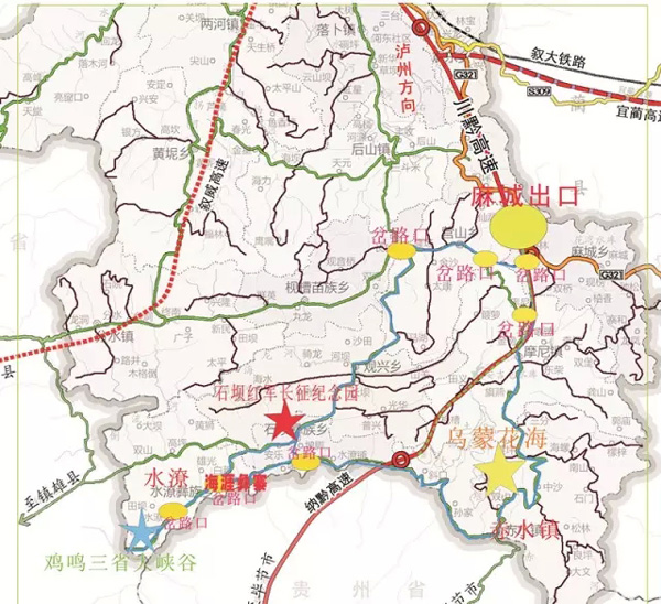 彝威高速路线图图片