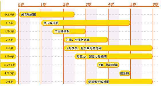 不代表每一个小孩都是这样的按照这个图,标准时期出现敏感期