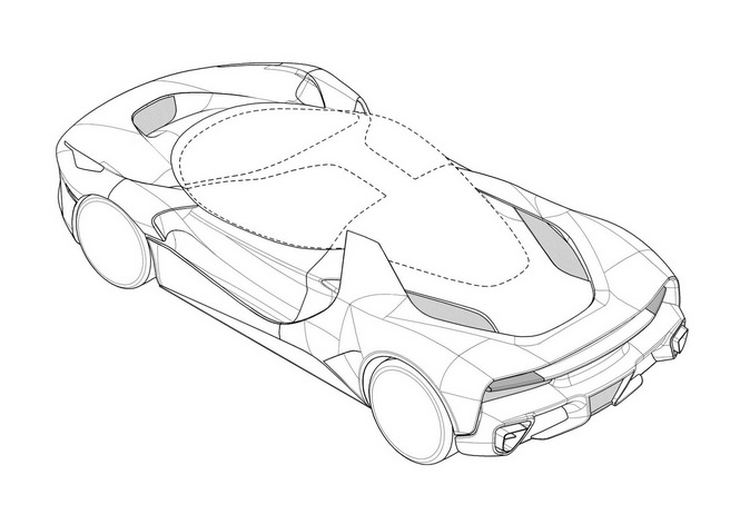 法拉利神秘新車專利圖這將會是laferrarisp