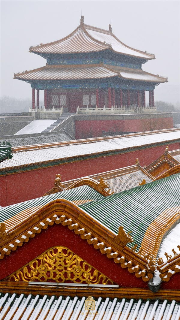 领略昨日故宫的绝美雪景