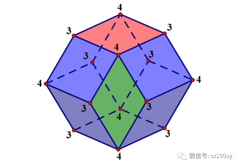 菱形十二面体展开图图片