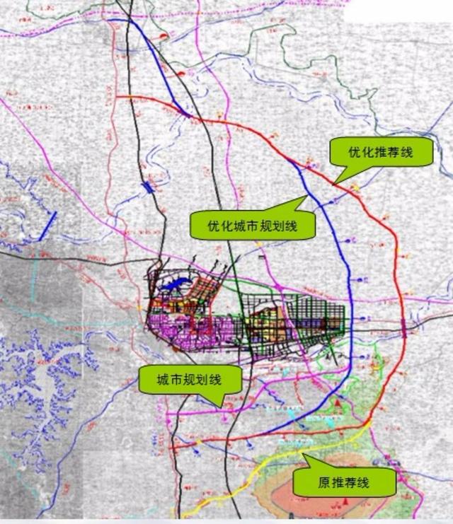 信阳g107g312改线前期路线图