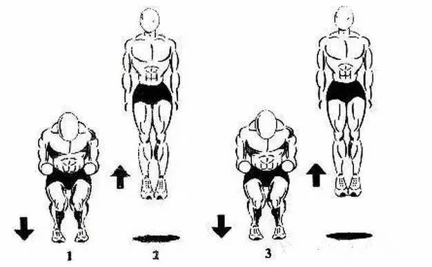 原地纵跳示范图片