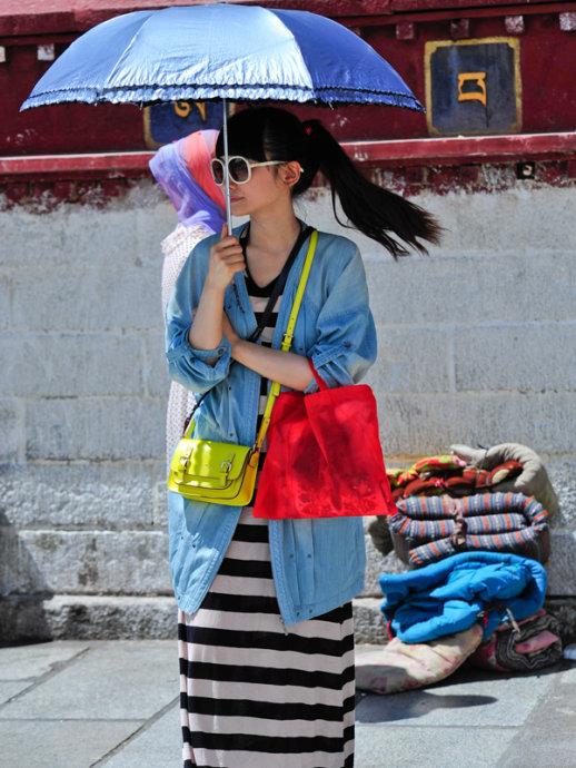三、街拍中的藏族妇女审美观