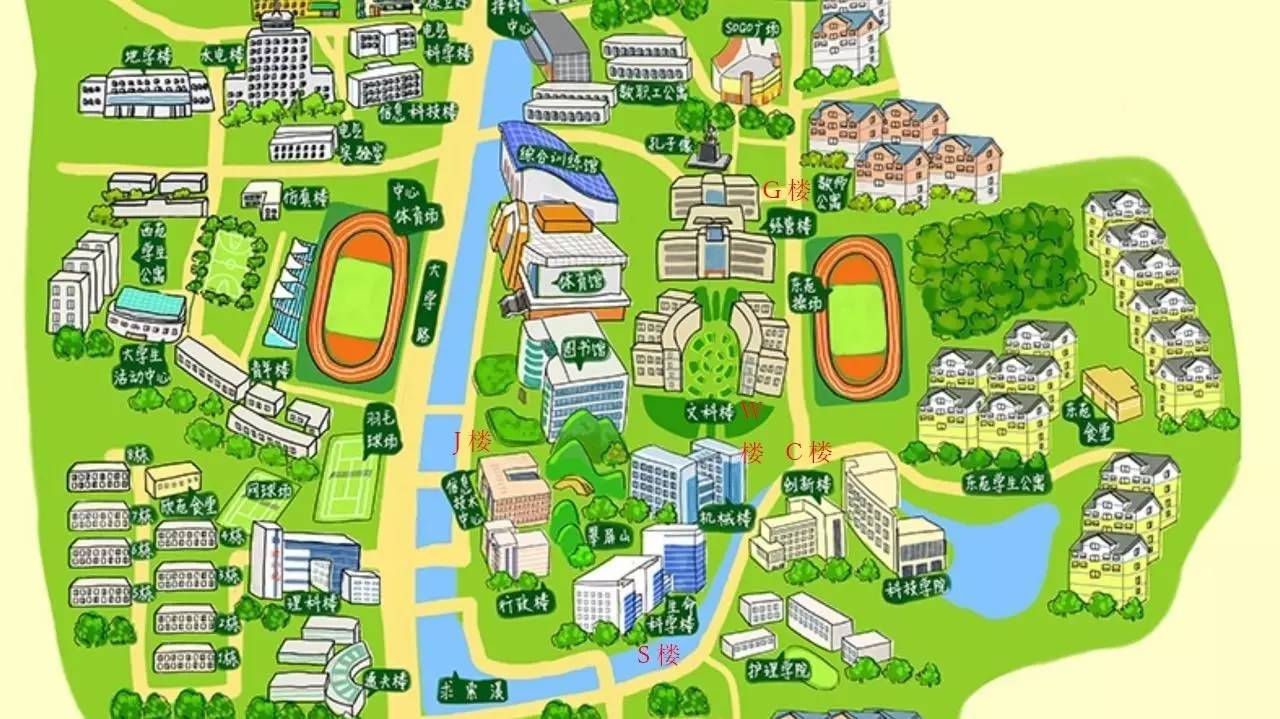 三峡大学地图全景图片