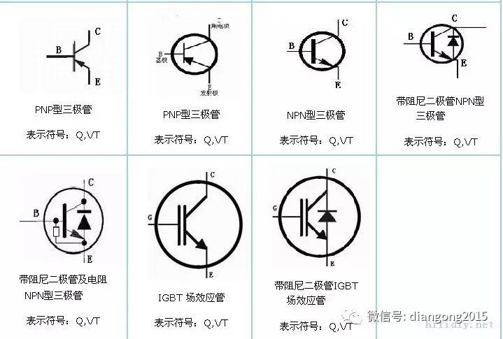 电子元件符号大全