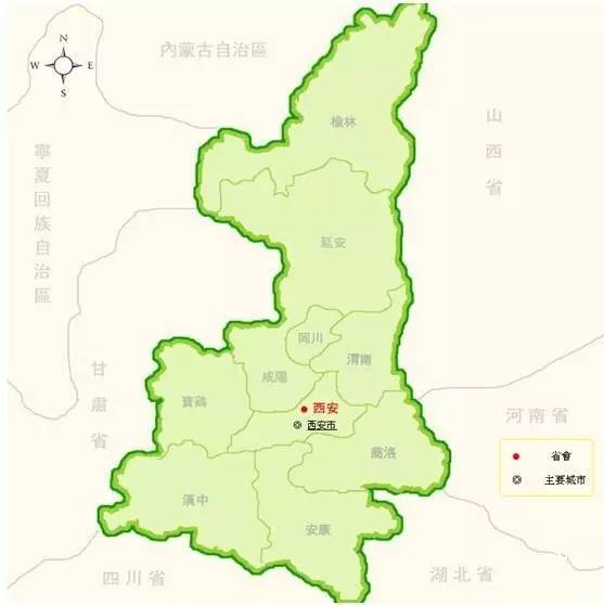 陕西省等高线地形图图片