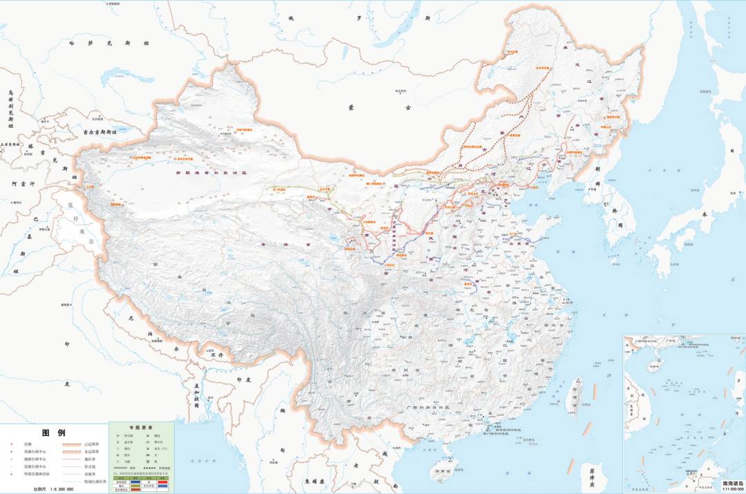 图/我国各时代长城资源分布示意图