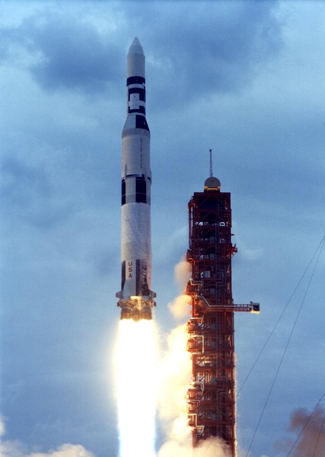 nasa在39a发射台发射了一枚土星五号火箭,这是土星五号退出历史舞台的