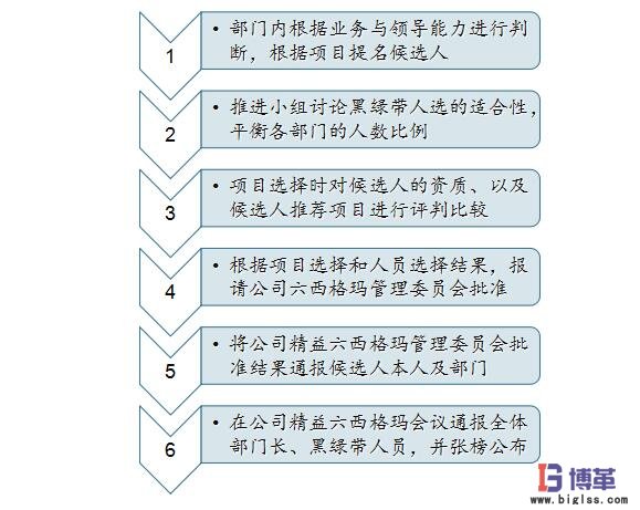 六西格瑪管理實施成功的七大要素