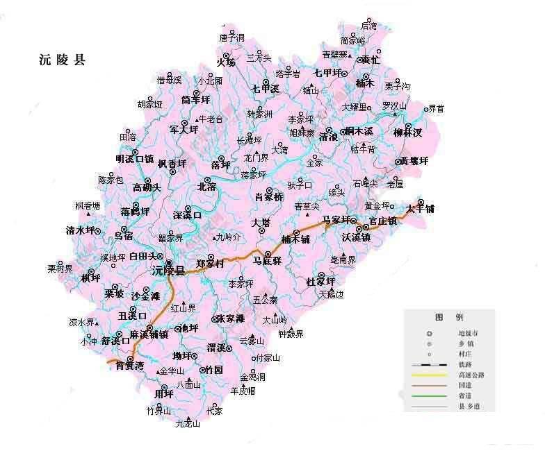 沅陵县地理位置图片