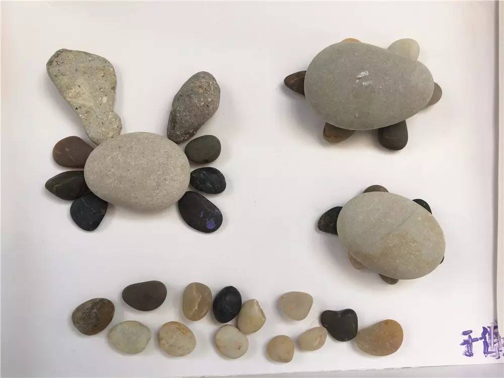 教工幼儿园艺术家范的萌宝们玩转石头的n种可能