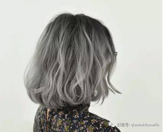 灰色系发型太美了
