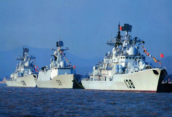 中国驱逐舰四大金刚图片
