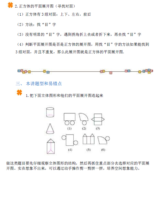 一年级数学立体图形知识讲解