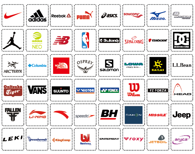 各大体育品牌标志图片图片