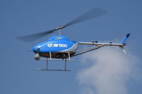 av500无人直升机完成无人直升机航空应急测绘系统演示飞行