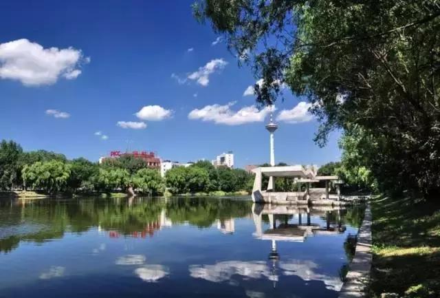 ▼魯迅公園魯迅公園南門正對南運河帶狀公園,與魯迅兒童公園和南湖